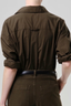 Thea Boyfriend Shirt Dark Olive