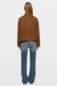 Lessa Suede Leather Jacket Cognac