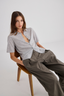 Featherlight  Cashmere Shirt Grey Marle
