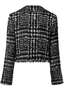 Long Sleeve Mini Jacket Black Houndstooth