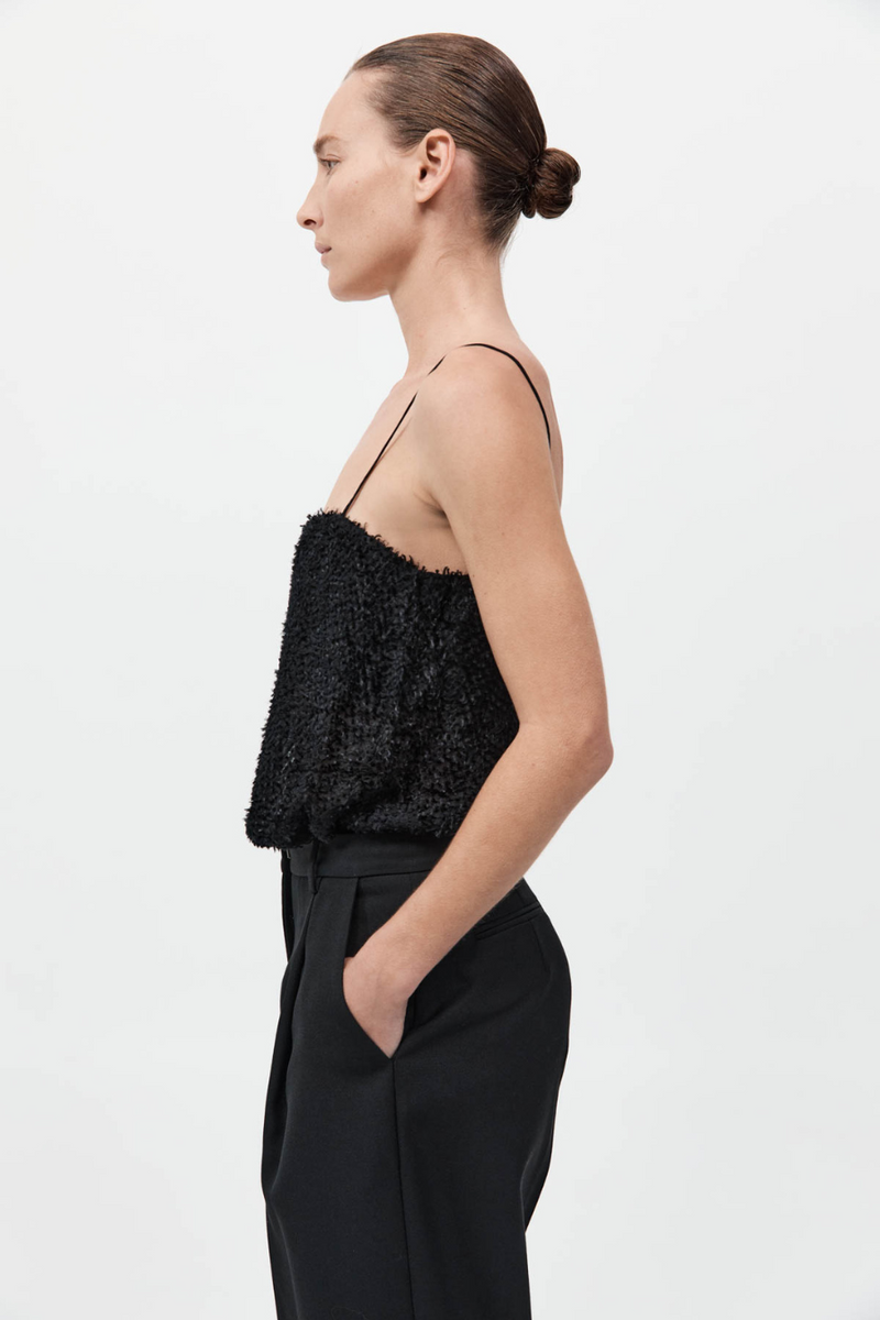 Feathered Silk Cami