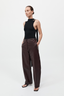 Leather Balloon Pants Bordeaux