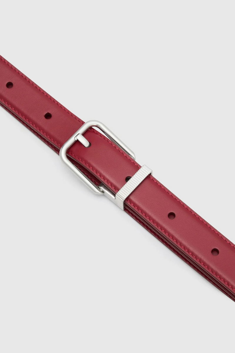 Emersyn Belt Raspberry/ Silver