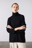 Mara  Funnel Neck Black