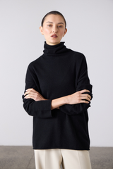 Mara  Funnel Neck Black