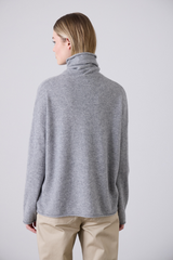 Mara Funnel Neck Grey Marle