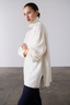 Slouchy Cable Knit Sweater Cream