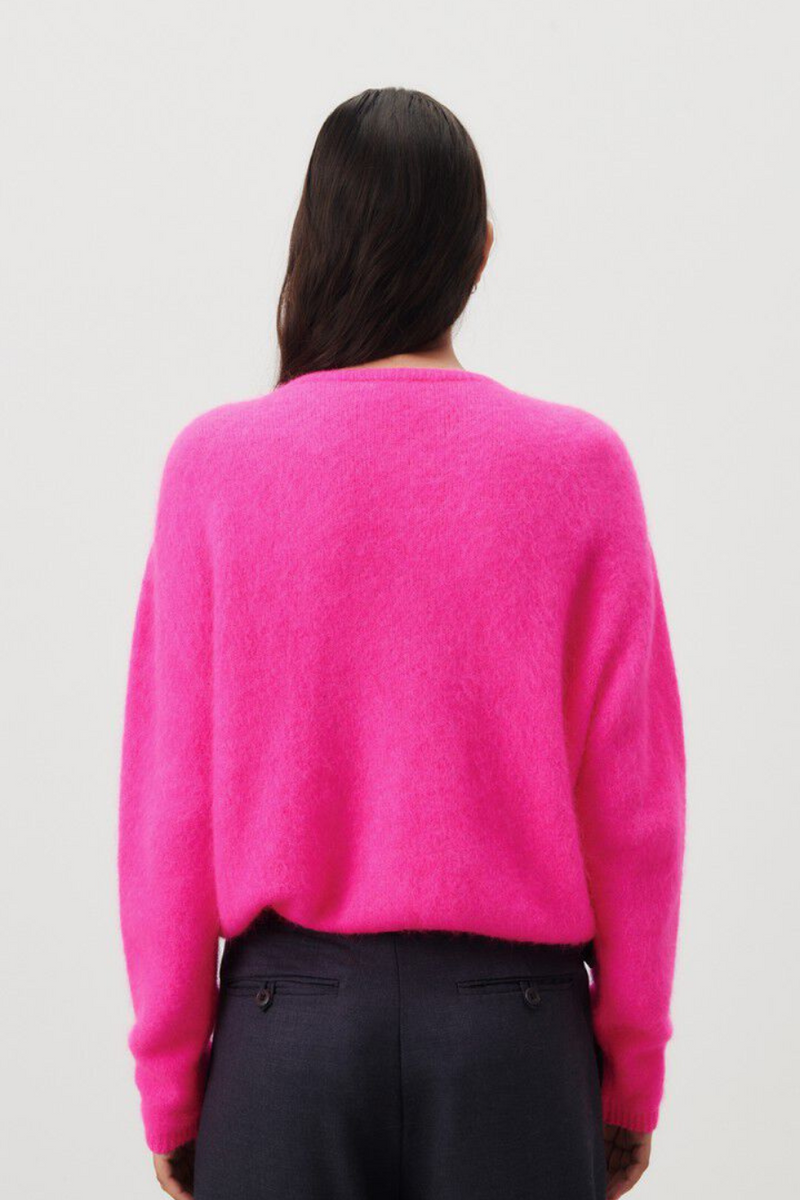 Vitow Cardigan Neon Pink Melange