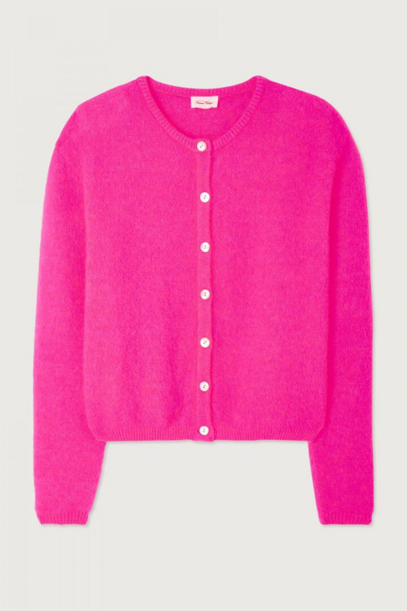 Vitow Cardigan Neon Pink Melange