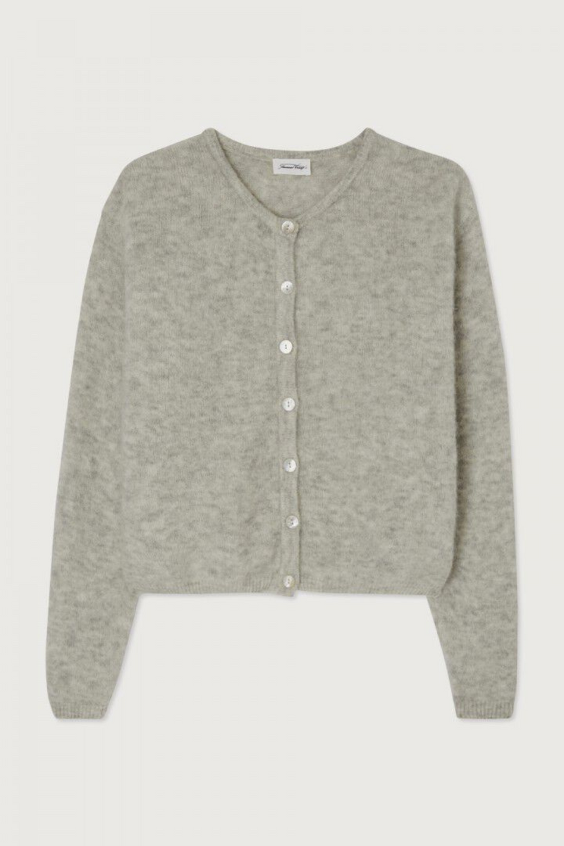 Vitow Cardigan Light Grey Melange