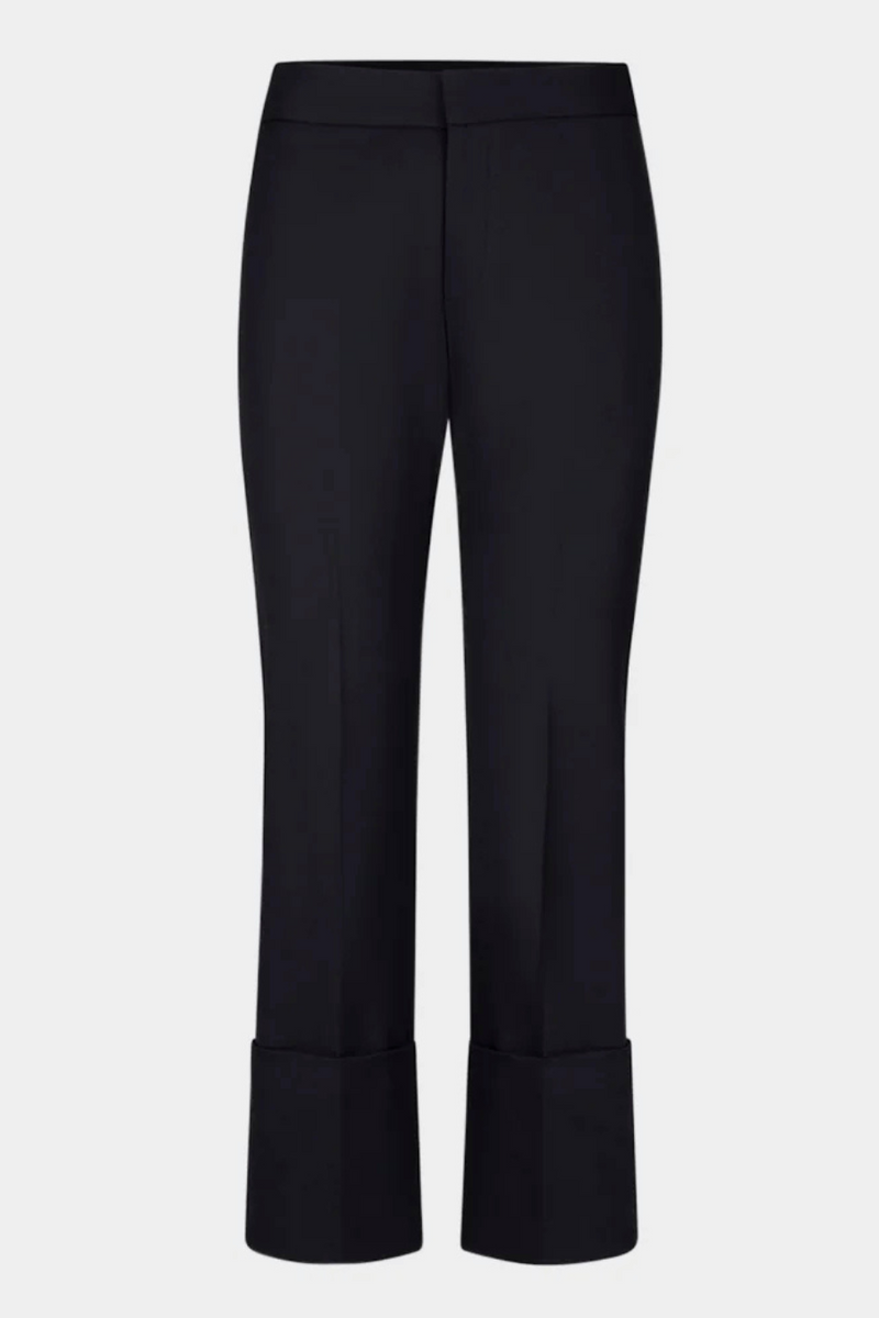 Cuffed Flood Pant Deep Black