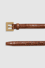 Nicola Belt Embossed Brown