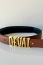 Deval Reversible Belt Black/ Tan Excluding Buckle