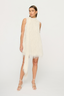 Mara Fringe Mini Dress Parchment
