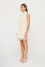 Mara Fringe Mini Dress Parchment