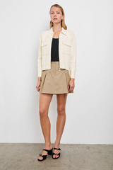 Remington Zip Up Jacket Ivory