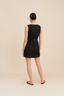 Emma Button Down Mini Dress Black