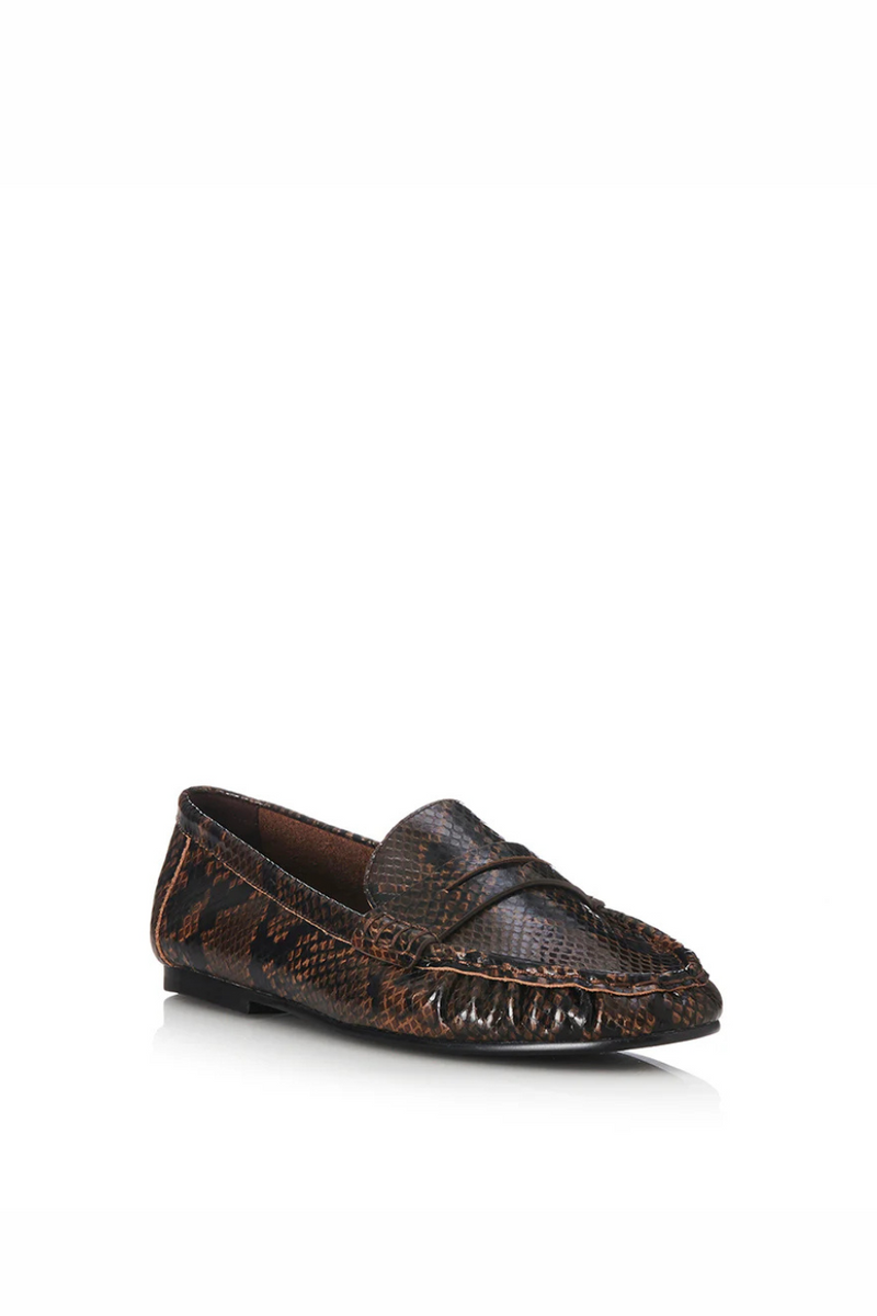 Ivana Loafer Choc Snake