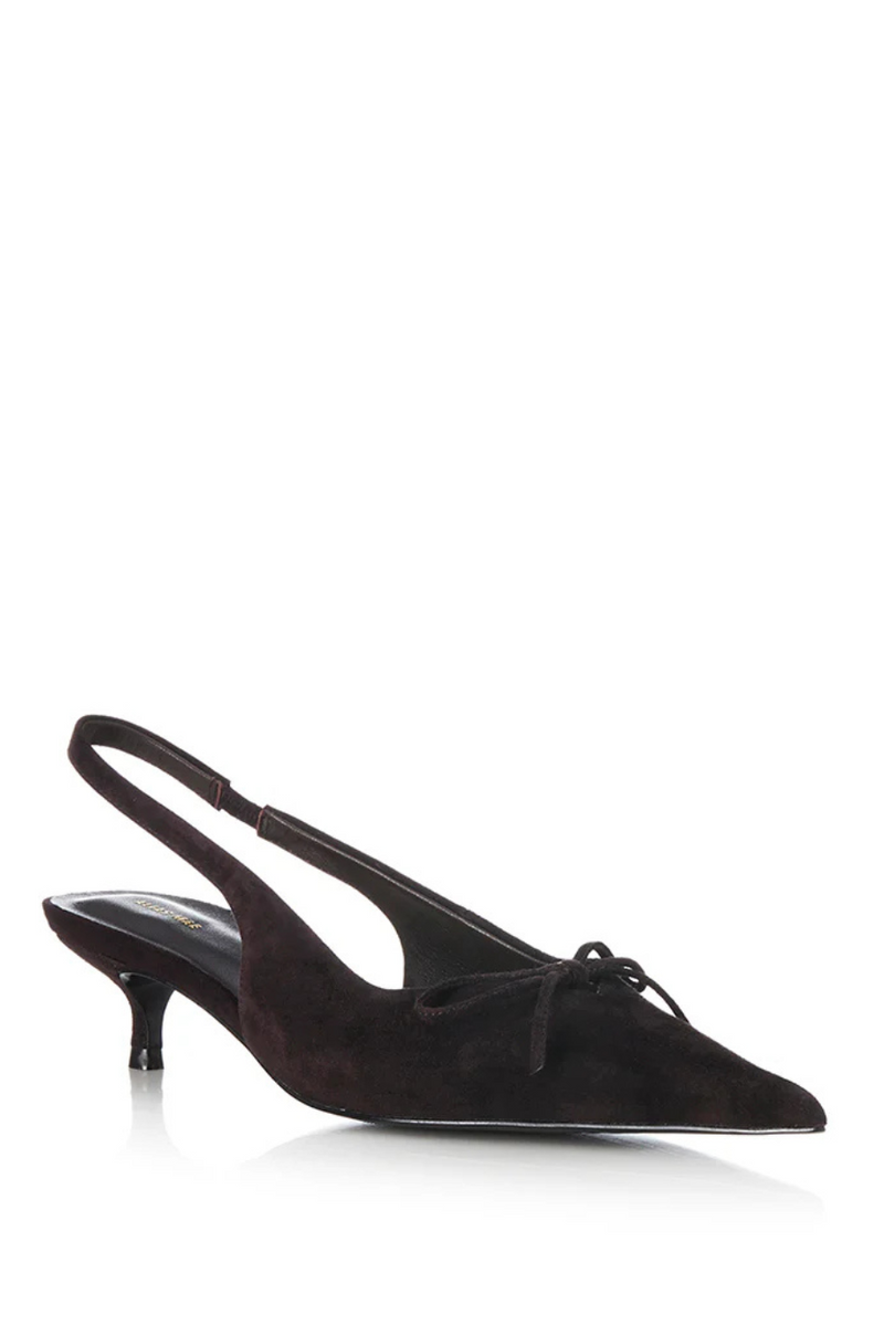 Eva Mule Choc Suede