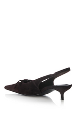 Eva Mule Choc Suede