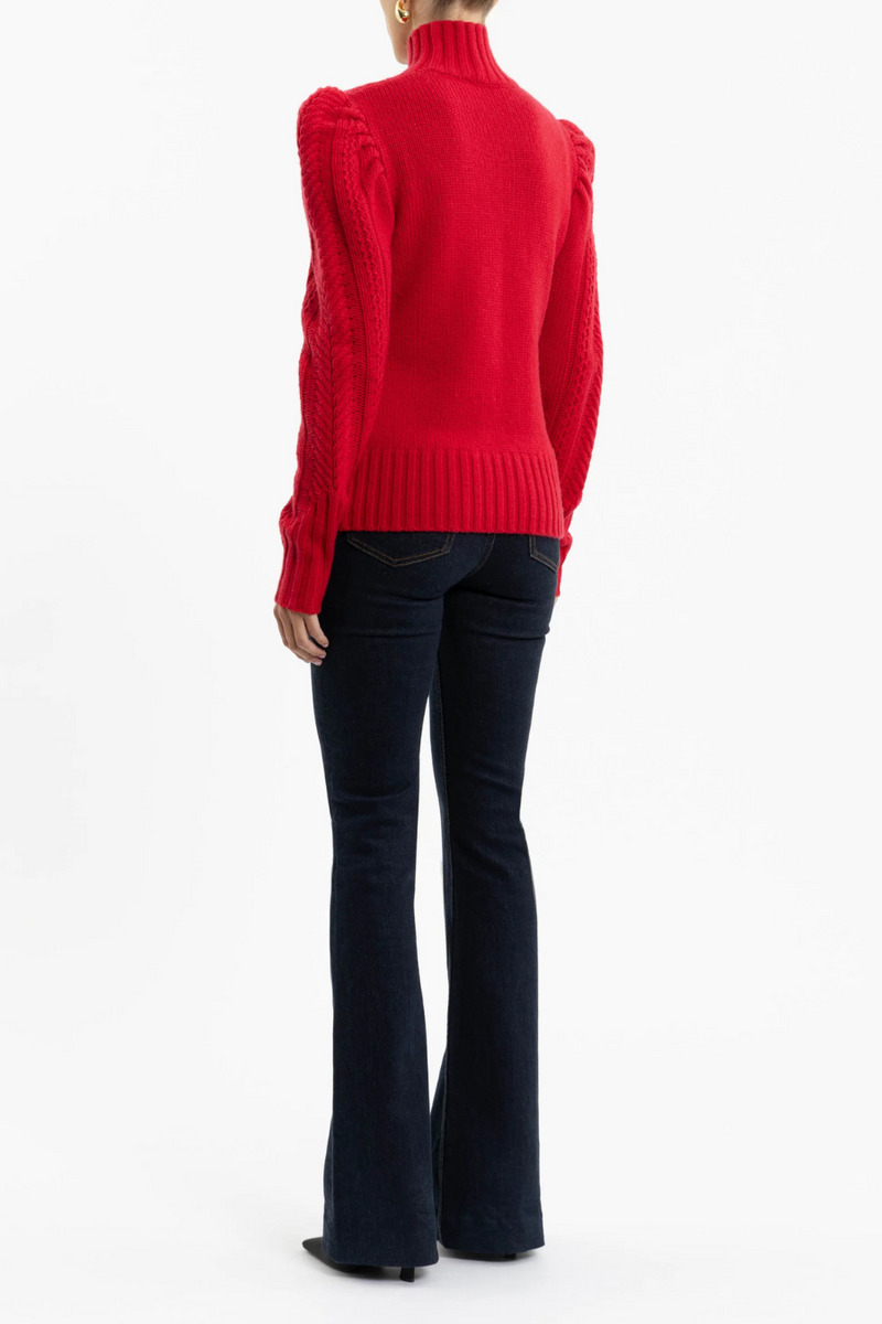 Valley Knit Jumper Red