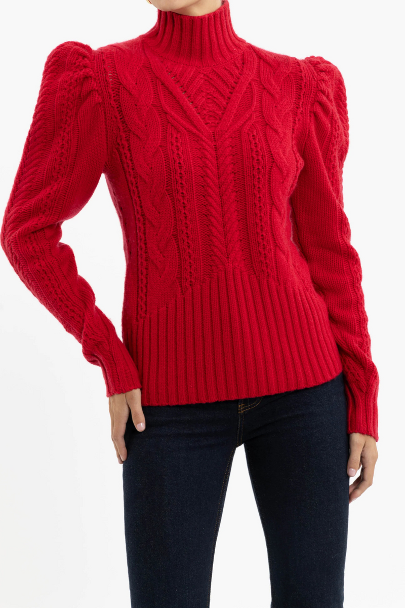 Valley Knit Jumper Red