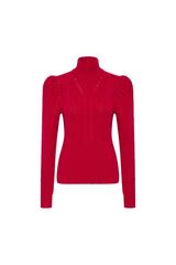 Valley Knit Jumper Red
