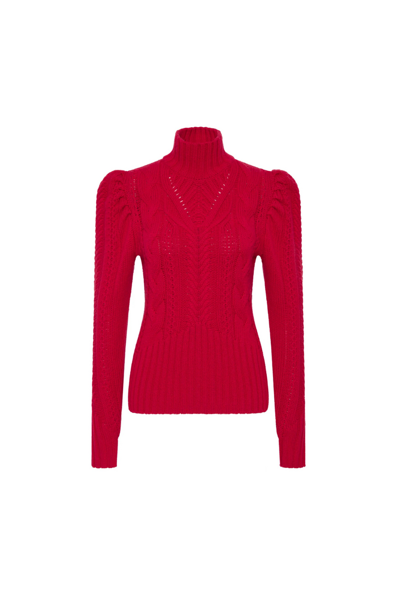 Valley Knit Jumper Red