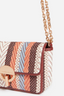 Small Braided Leather Moon Bag Multicoloured