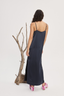 Fontaine Slip Midi Dress Navy