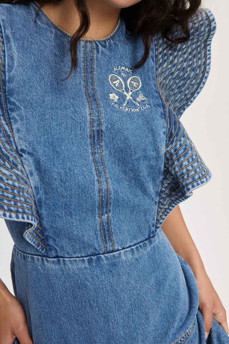Stephi Denim Midi Dress Light Indigo