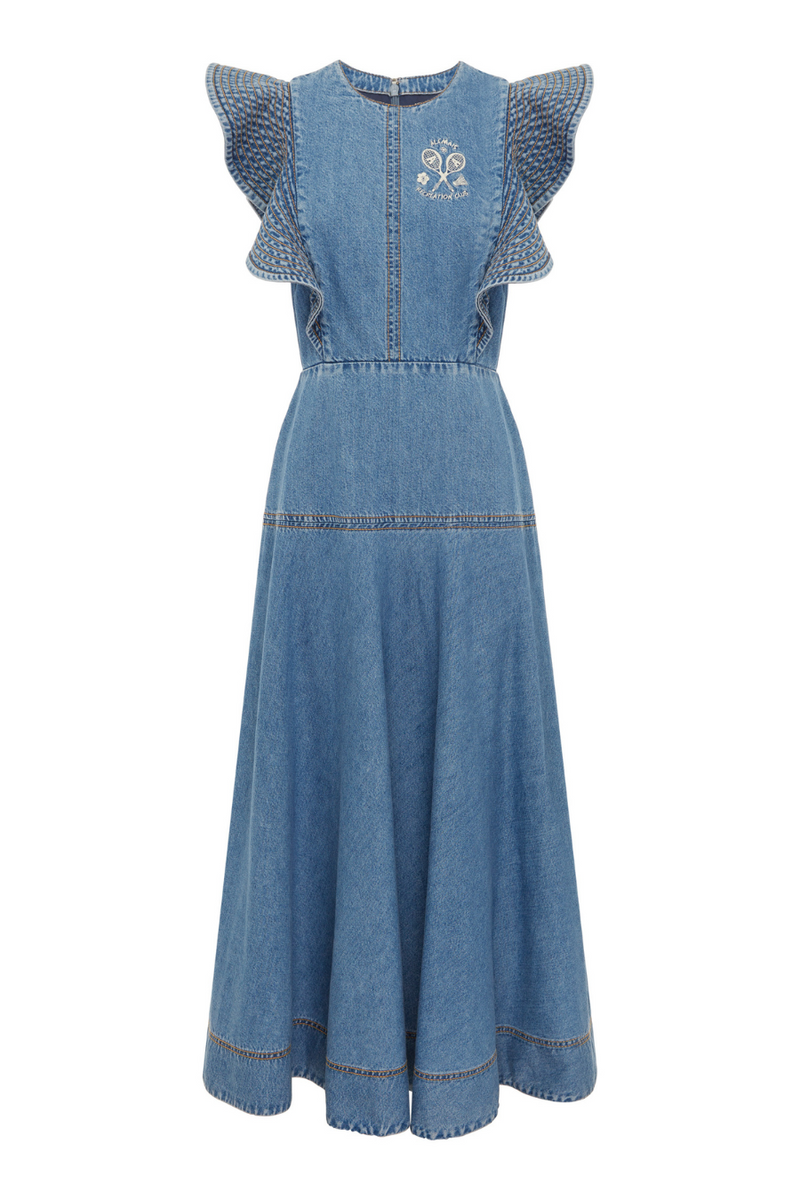 Stephi Denim Midi Dress Light Indigo