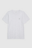 Lili Tee Framed Monogram Heather Grey