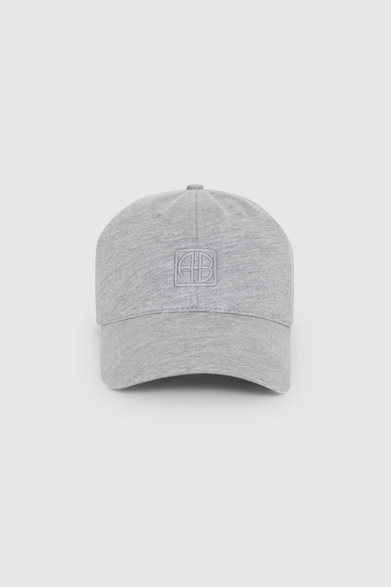 Jeremy Baseball Cap Framed Monogram Heather Grey