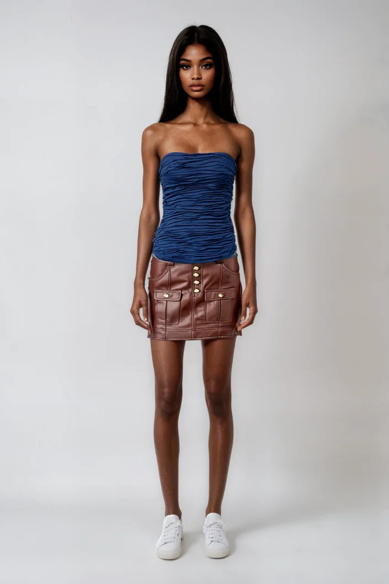 Sarina Mini Skirt Toffee