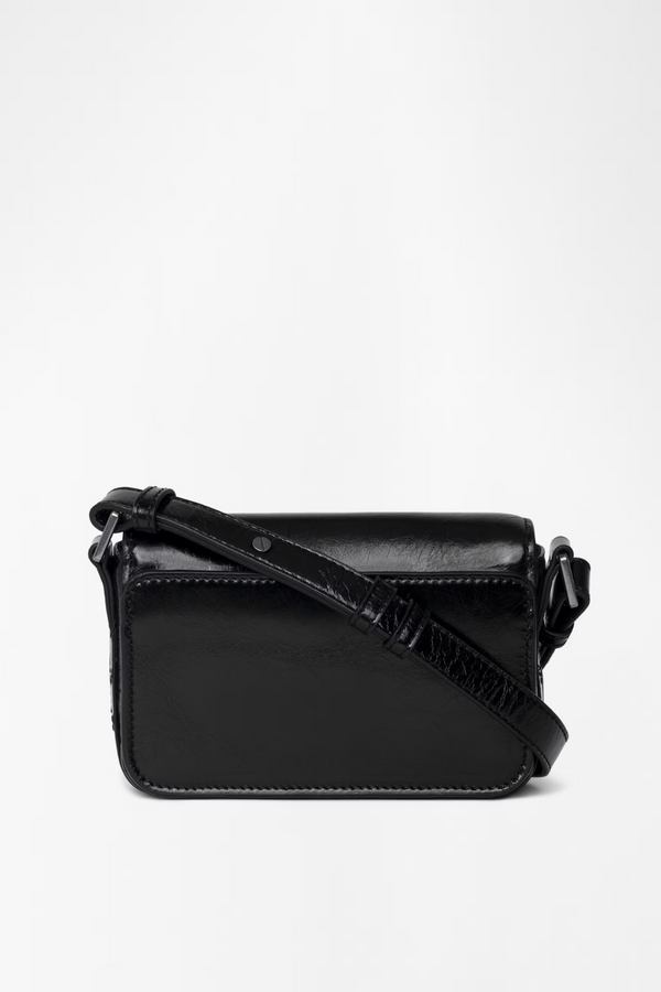 Le Zazi Vintage Patent Bag Black
