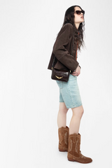 Le Zazi Embossed Croco Wood
