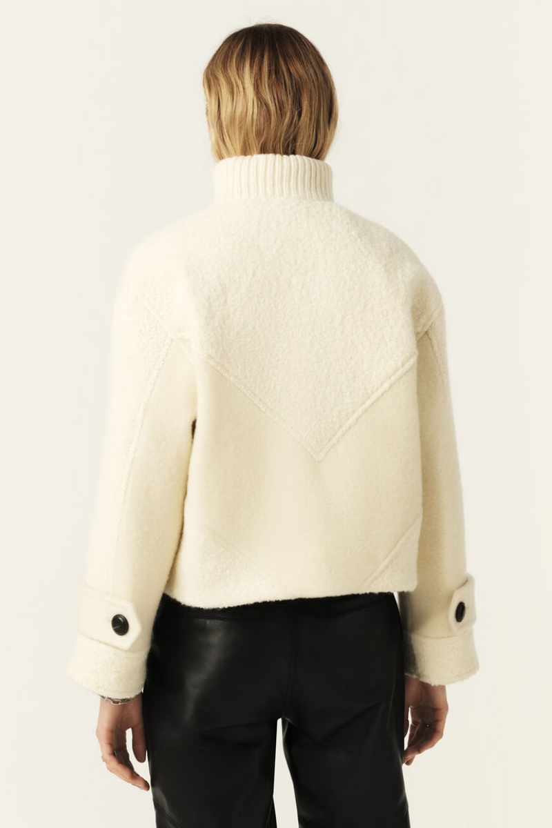 Dora Short Coat Ecru