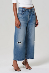 Ayla Raw Hem Crop Solano