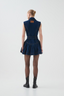 Elena Belted Denim Mini Dress