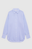 Plaza Shirt Blue And White Mini Stripe