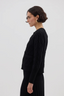 Heart Cable Cardi Black
