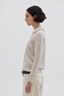 Collar V Neck Sweater Oat Melange