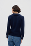 Collar V Neck Sweater Navy