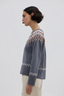 Fair Isle Wool Sweater Grey, Walnut, Cream