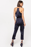 The Racer Charmeuse Cami  Navy