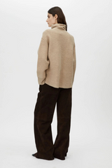 Rohan Knit Funnel Neck Sweater Oatmeal Melange