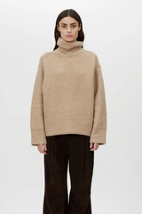 Rohan Knit Funnel Neck Sweater Oatmeal Melange