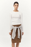 Organic Cotton Long Sleeve Top White