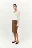 Baby Wool Wrap Top Off White
